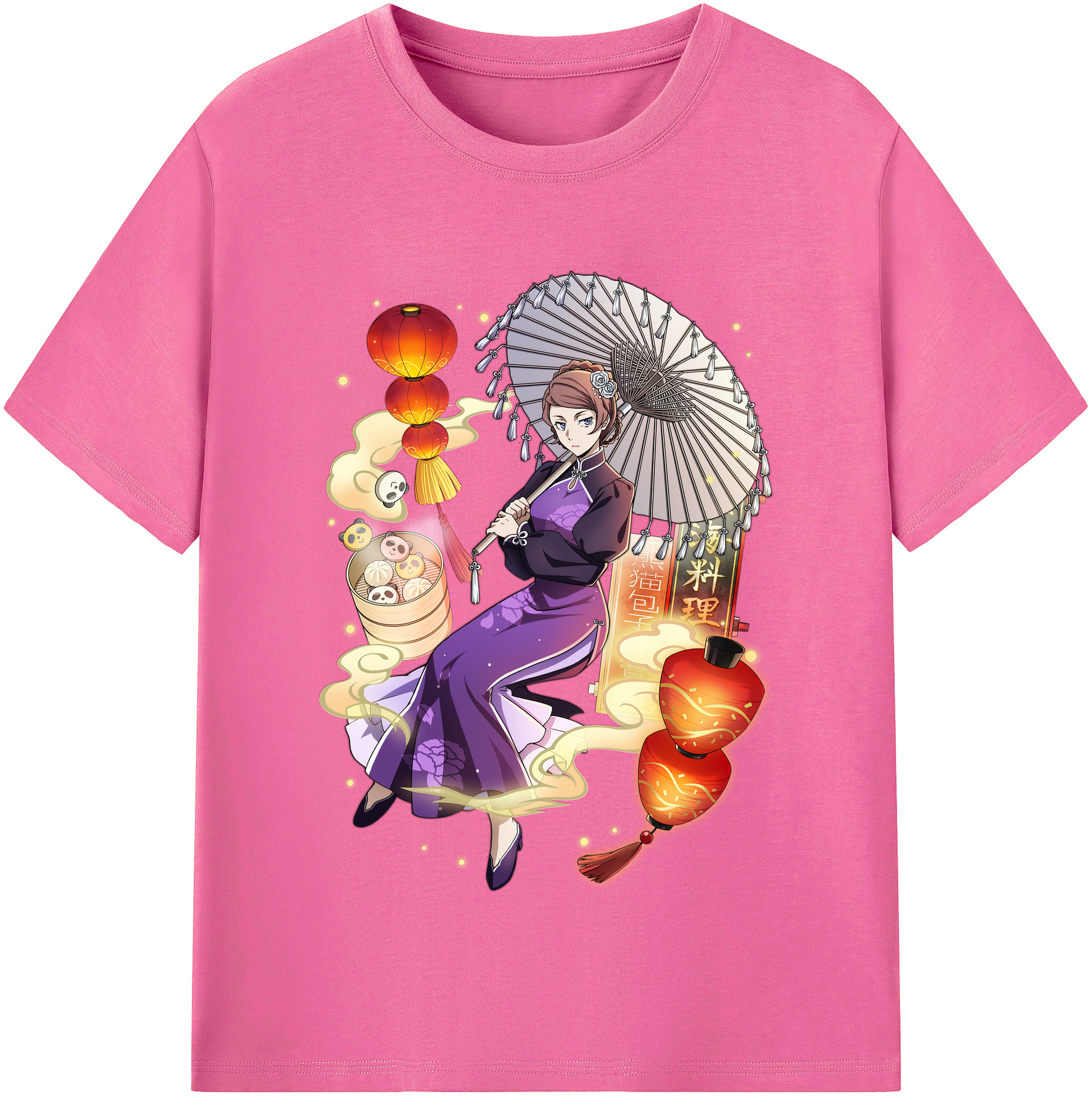 （画像用） 文豪ストレイドッグス Bungo Stray Dogs レディースカジュアルプリントTシャツ（綿100％）